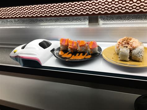 Magic touch bullet train sushi photos